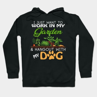 Gardening T-Shirt Dog Lover Gardener Garden Pet Gift Plants Hoodie